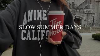 slow summer days | reading 4 books | commuting to work | ordinary days