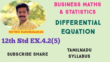 12th Std BM Ex.4.2(5) Solve (1-x) dy- (1+y)dx = 0