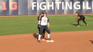 Illini Softball Highlights vs SIUE | 4/12/17