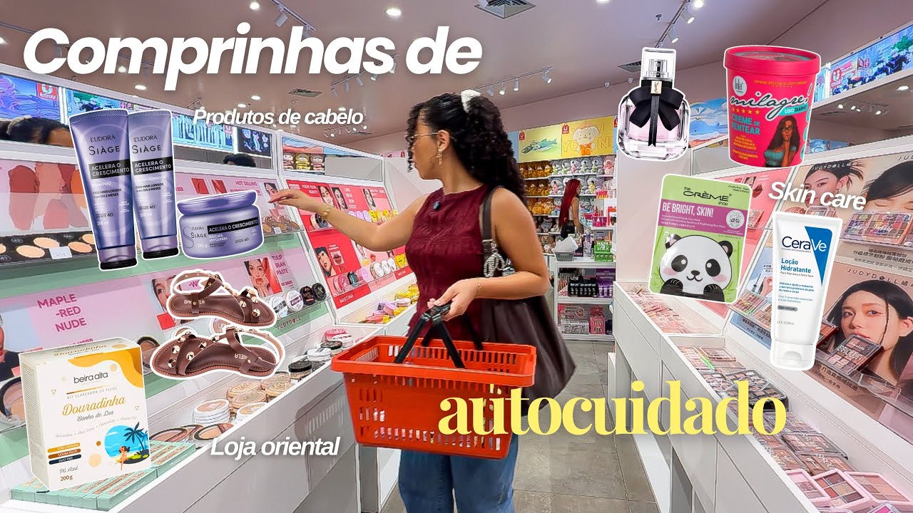 Fazendo comprinhas de autocuidado! vlog + haul de beleza, skincare e sapatos 🛍️🧖🏽‍♀️