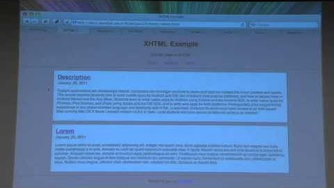 Lecture 0: HTML5 - CSCI E-76 2011 - Harvard Extension School