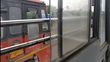 MSRTC MS Bus Overtakes MSRTC Lalpari