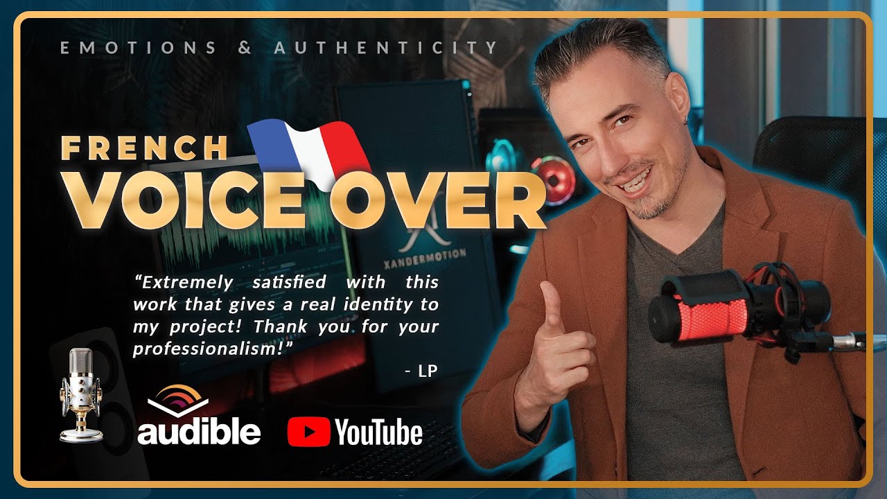 enregistrer votre voix-off française pour publicité, narration et livre audio