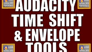 Audacity Tutorial - move tracks & change volume (time shift & envelope tools)