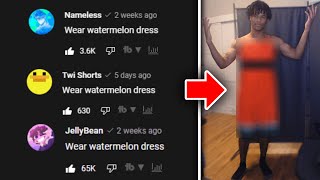 I wore a watermelon dress because 100,000 people told me to screenshot 3