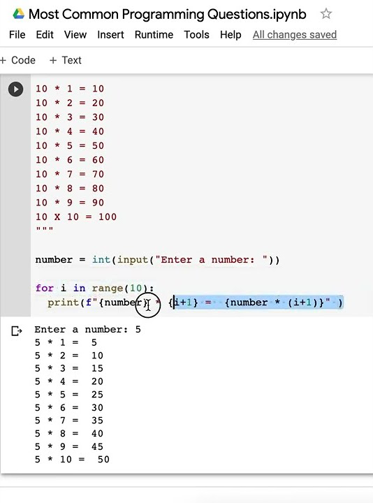Python Program to Display the Multiplication Table Code Walkthrough ...