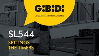 SL544 - Setting the TIMERS (EN)