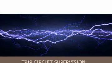 Trip circuit supervision