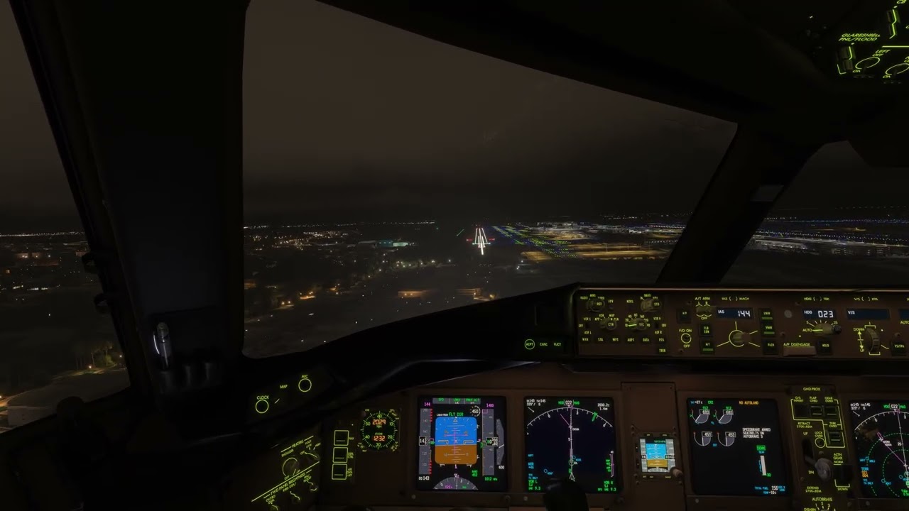 PMDG 777-300ER landing in Singapore Changi Airport (WSSS) Microsoft Flight Simulator 2024
