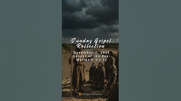 Second Sunday of Advent, December 7, 2025, Matthew 3:1–12 ✝️ #foryou #motivation #gospel #shorts