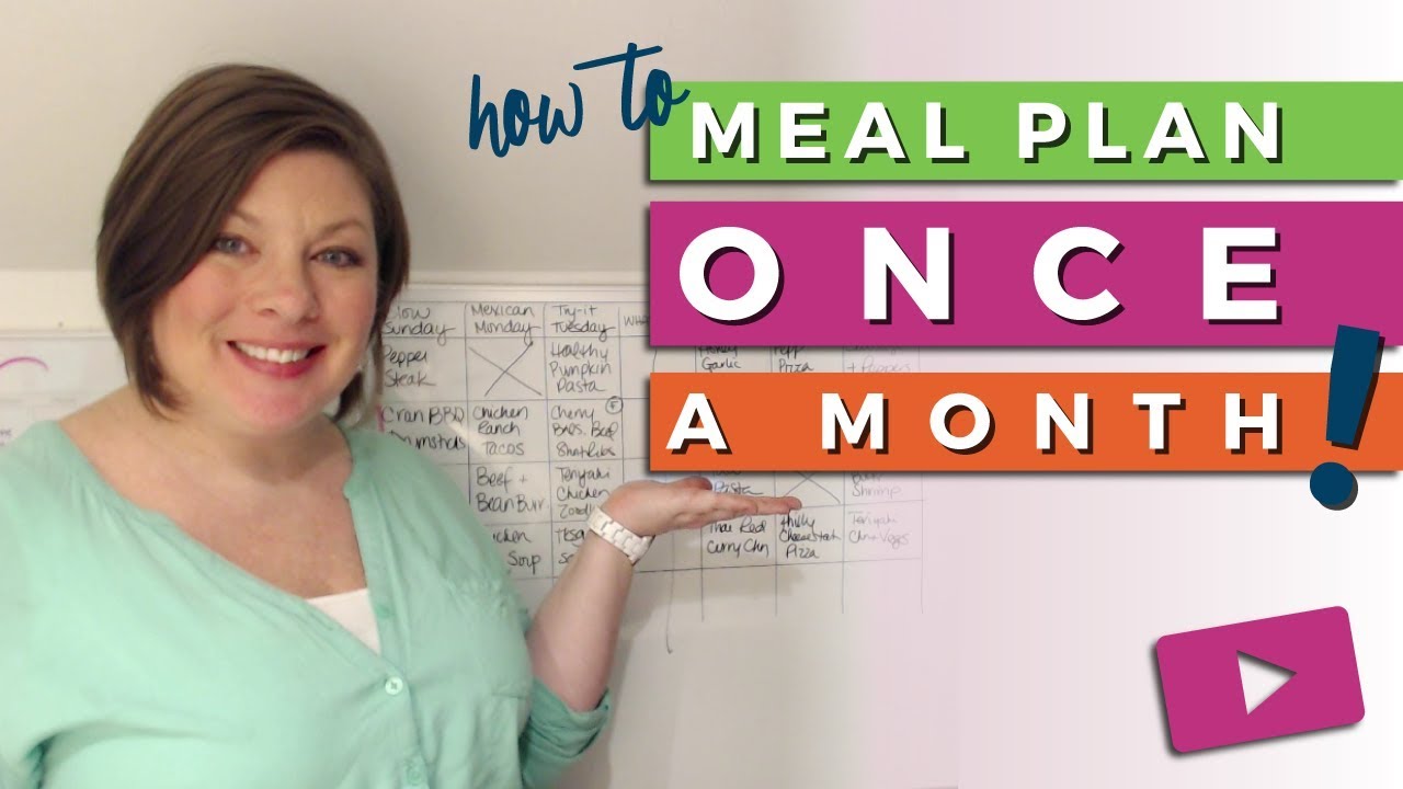 How to Meal Plan Once a Month (LIVE training) - YouTube
