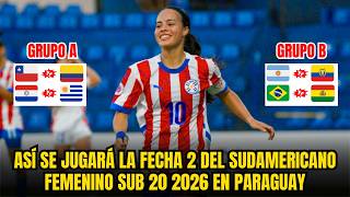 SOUTH AMERICAN WOMEN'S UNDER 20 CHAMPIONSHIP 2026: THIS IS HOW THE SECOND ROUND WILL BE PLAYED