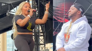 Lil Kim Performs 'Get Money' With Lil' Cease @ Lovers and Friends 2023