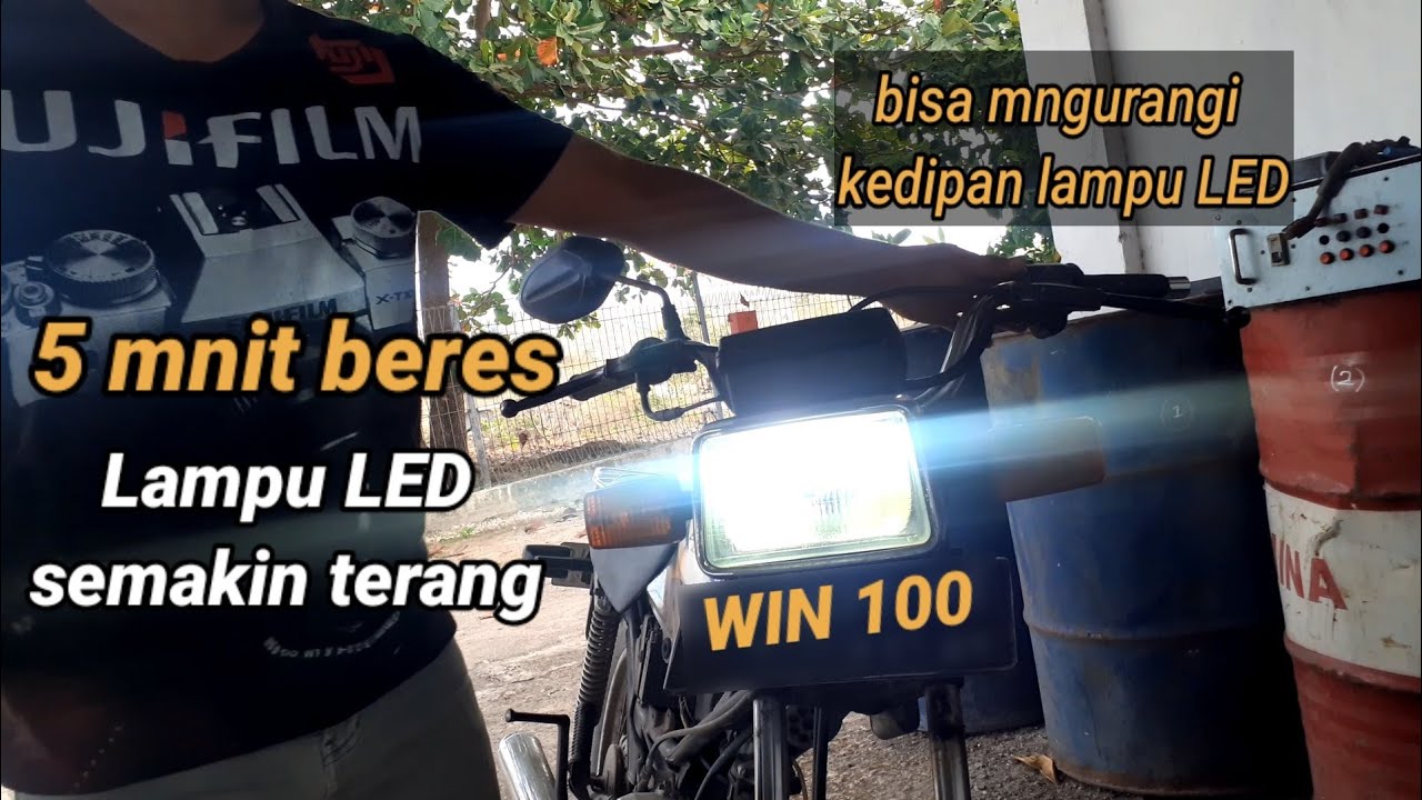 5 menit Cara Simpel atasi lampu LED honda win yang suram