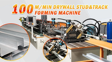KINGREAL Drywall C stud and U track roll forming machine, channel profiles making machine