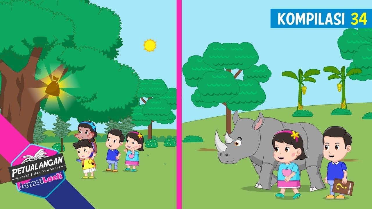 Petualangan Jamal Laeli Kompilasi 34⌛Profesor⌛Detektif⌛Ensiklopedia Anak⌛PJL