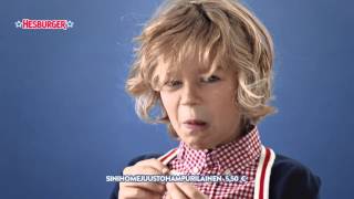 Hesburgerin Sinihomejuustohampurilainen