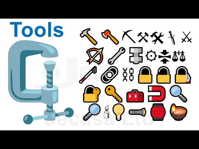 Emoji Meanings Part 39 - Tools | English Vocabulary class=