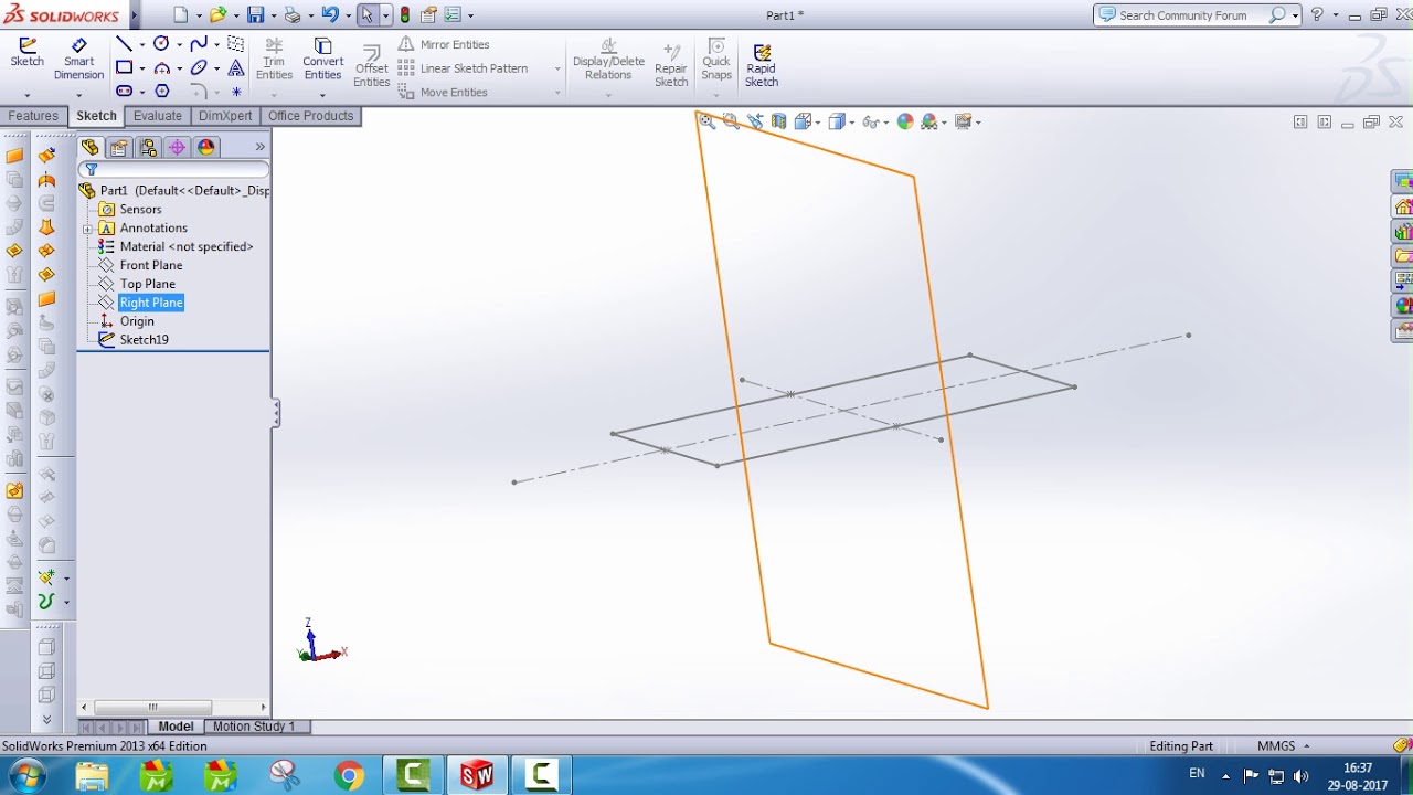 Solidworks Tutorial.....How To Loft Without Guide Curve & With Guide ...