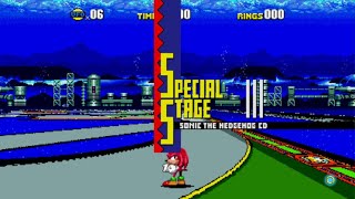 Knuckles Sonic CD Playthrough New Routes  Sonic Origins Plus PS5