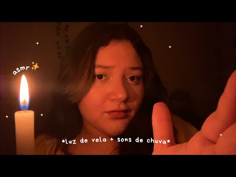 ASMR | TE ACALMADO NA TEMPESTADE 🕯️(atenção pessoal + sons de chuva 🌧️)