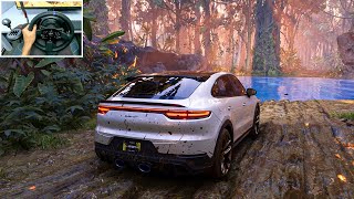 2022 Porsche Cayenne Turbo GT - Offroading | The Crew Motorfest | Thrustmaster T300RS Gameplay screenshot 5