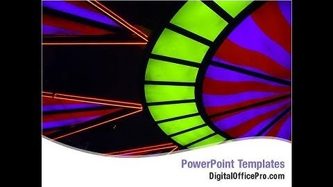 Bright Lights Abstract PowerPoint Template Backgrounds - DigitalOfficePro #05755