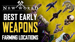 New World Best Weapons & Jewelry Farming Spots: LEGENDARIES Early Game !