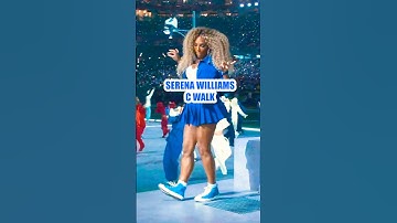 SERENA WILLIAMS CWALK LIKE GANGSTA💙🔥 #halftimeshow #kendricklamar #superbowllviii