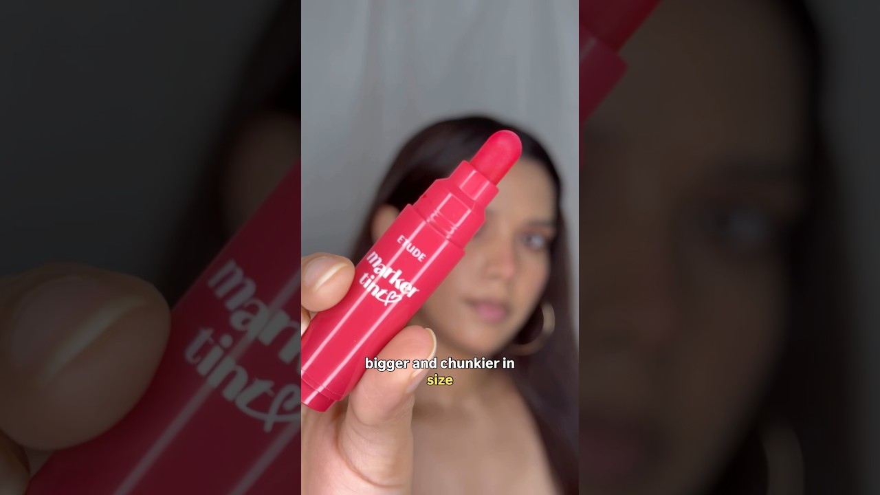 Tried Etude&rsquo;s marker tint #shortsfeed #fypシ゚viral #etude #liptint #koreanliptint #makeup #lipstain
