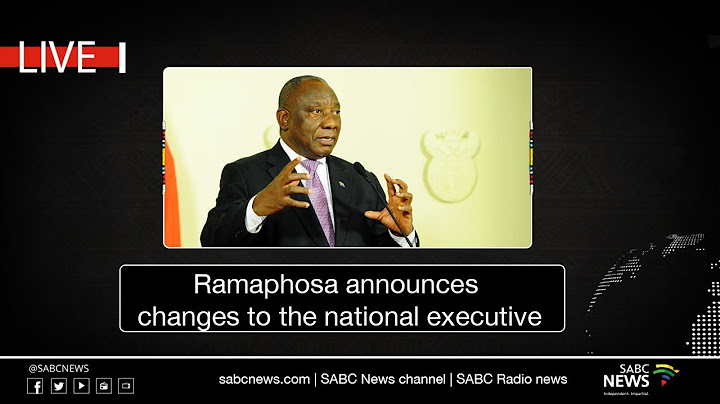 President Ramaphosa announces changes to the national executive: 05 August 2021