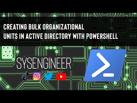 Creating bulk organizational units in Active Directory with PowerShell