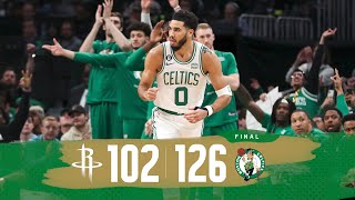 FULL GAME HIGHLIGHTS: Celtics put on show in 4th quarter to beat Rockets, 126-102