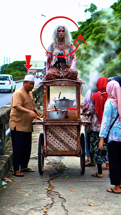 Sosok Hantu Di Atas Gerobak Pak Haji 😱‼️#shorts #sosokghaib #viralshorts
