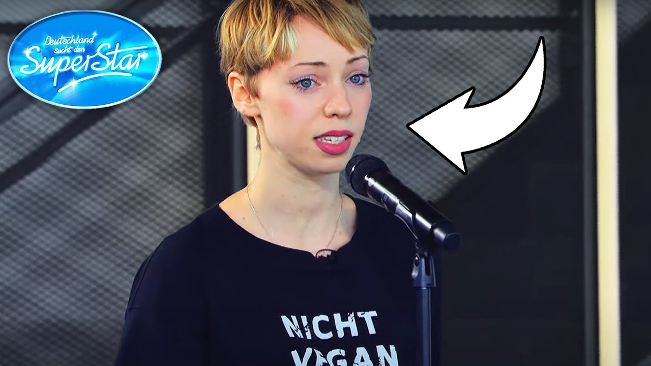 SKANDAL-AUFTRITT von der Militanten VEGANERIN bei DSDS !!