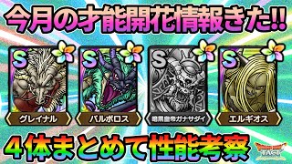 【ドラクエタクト】グレイナル！バルボロス！DQ9キャラ４体の才能開花がきたのでまとめて性能考察していきます！