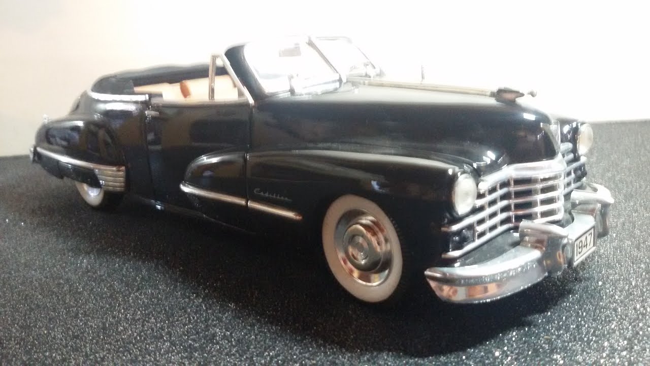 1947 Cadillac convertible, 1:18 scale, by Anson - YouTube