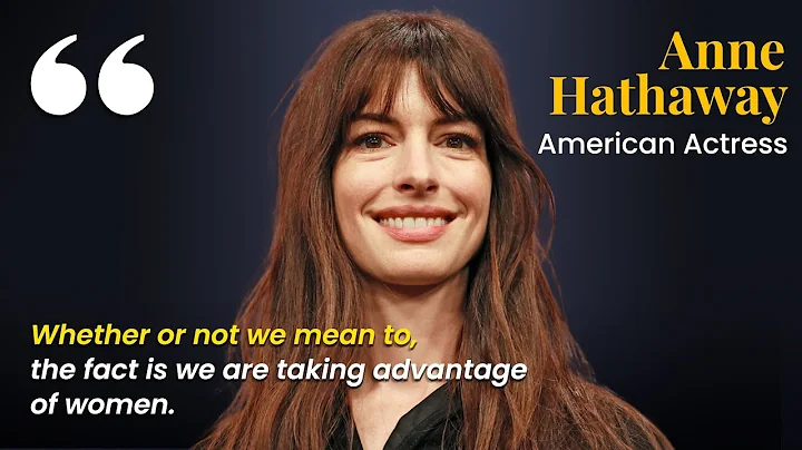 ANNE HATHAWAY: Gender Equality Progress | A Must-Watch Speech on Women’s Rights