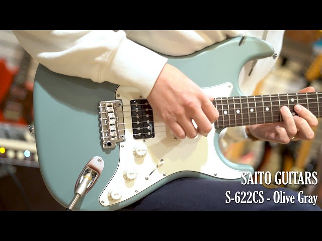 Blue Guitars - SAITO GUITARS / S-622CS - Olive Gray - YouTube