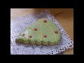How to decorate a Christmas tree with royal icing 聖誕樹糖霜餅乾