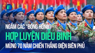 Ngắm các “bóng hồng” hợp luyện diễu binh cho lễ kỷ niệm 70 năm Chiến thắng Điện Biên Phủ | VTC1