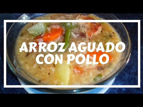 ARROZ AGUADO CON POLLO ??( a mi estilo )/ receta SALVADOREÑA ? - YouTube