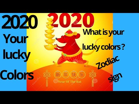 What is your lucky colors for 2020? |Zodiac Sign Lucky Colors - YouTube