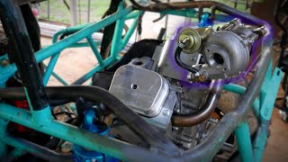 Mini Turbo Install on my V-Twin 670cc Buggy!