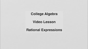 1.5 Rational Expressions