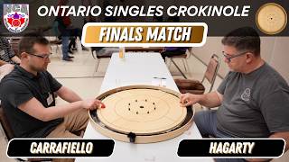 Ontario Singles Crokinole Championship 2026 Finals Carrafiello VS Hagarty