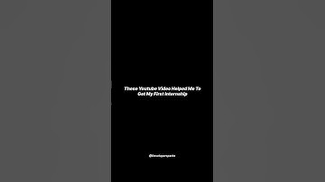 These youtube channel help you to get internship ❤️ #internship #coding #codinglife #webdevelopment