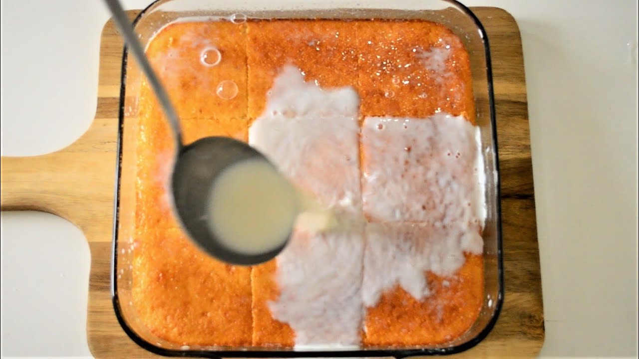 BU MEŞHUR TATLIYI HİÇ BÖYLE YEMEDİNİZ ???? EN GÜZEL BAYRAM TATLISI ???? PRATİK SÜT ŞERBETLİ REVANİ TARİFİ