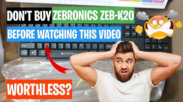Zebronics ZEB-K20 Keyboard Unboxing and Review || Don