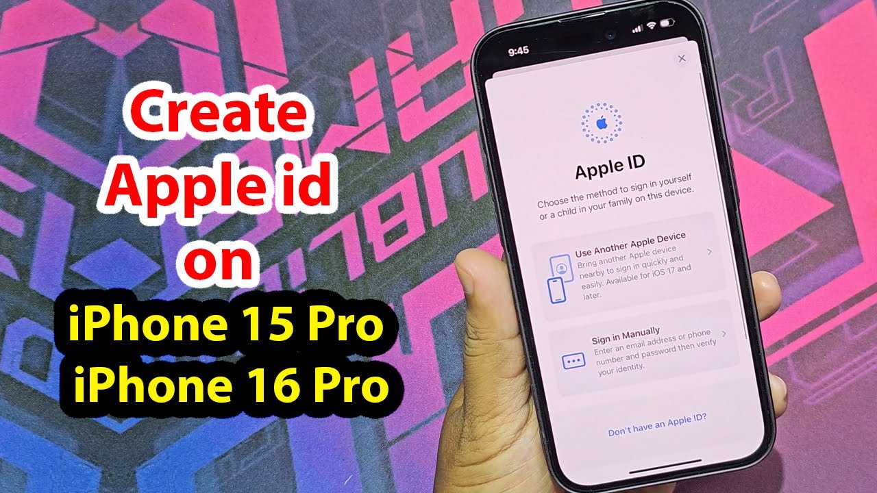 How to create apple id in iphone 15 Pro / 16 Pro - YouTube